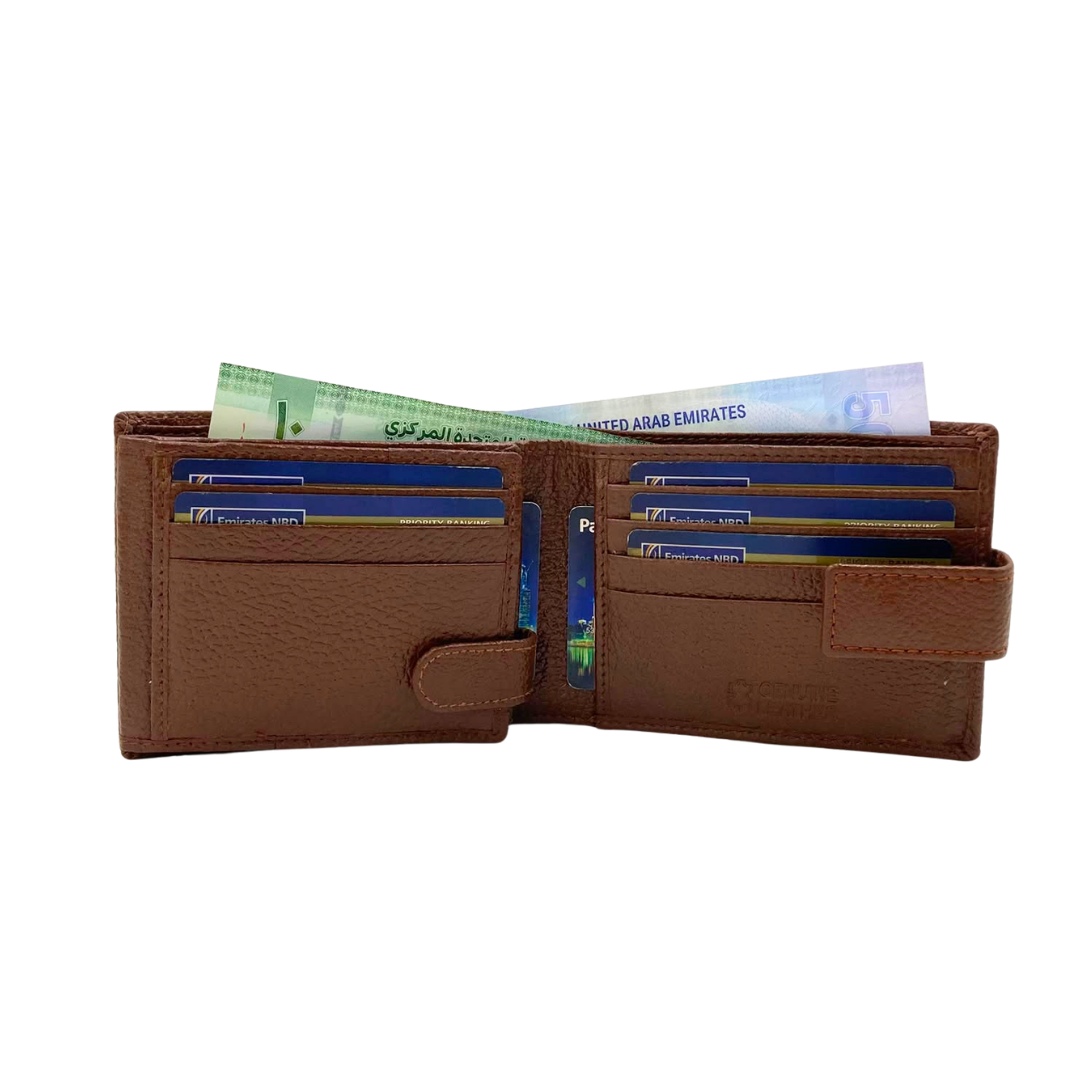 Pebble Texture 8 Card Billfold Wallet # 1013L