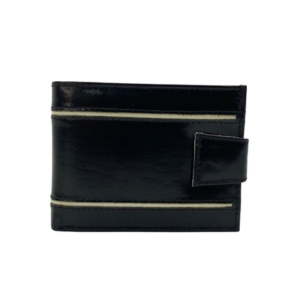 Classic Men's Waterproof Bifold Leather Wallet with Flip ID Window #1729 L (D.L.)