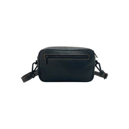 Hand Pouch, Wash Bag, Toiletry, Genuine Leather # 2295H