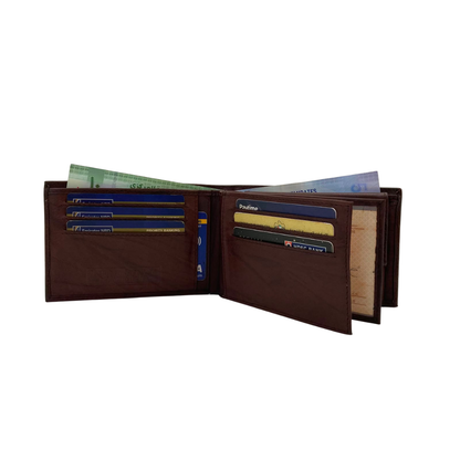 Antq, Smooth Leather Wallet With Inside Leather Lining # JD-690A