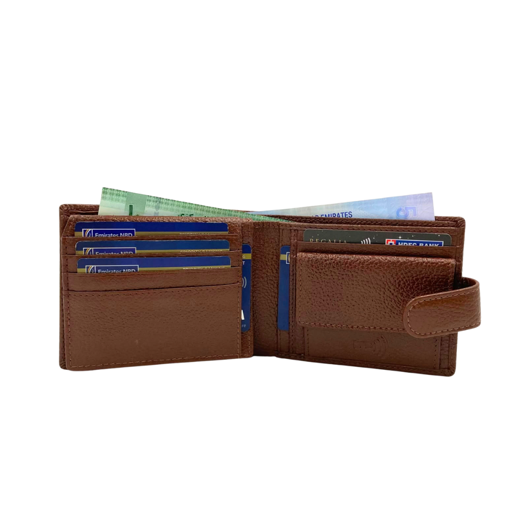 Pebble Texture 8 Card Billfold Wallet # 4562CL