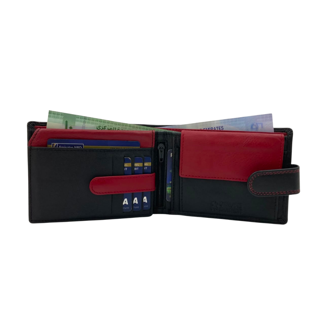 Antq, Smooth Leather Wallet With Inside Leather Lining  # 1510L