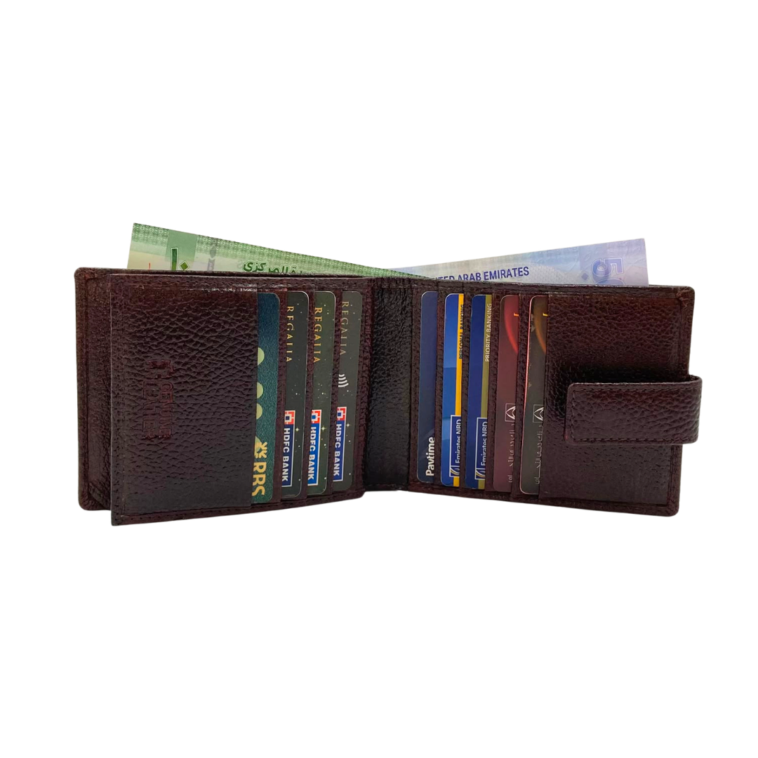 Pebble Texture 8 Card Billfold Wallet # 1888L