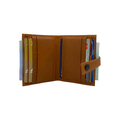 Card Case & Cash Wallet Compact Size 12 Card Space Plus Zip For Coins # 4029Z