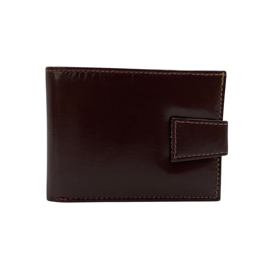 Classic Men's Waterproof Bifold Leather Wallet with Flip ID Window #1728L