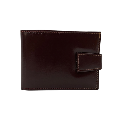 Classic Men's Waterproof Bifold Leather Wallet with Flip ID Window #1728L