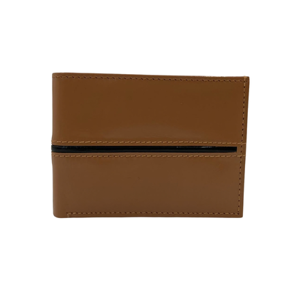 Classic Men's Waterproof Bifold Leather Wallet with Flip ID Window #1728