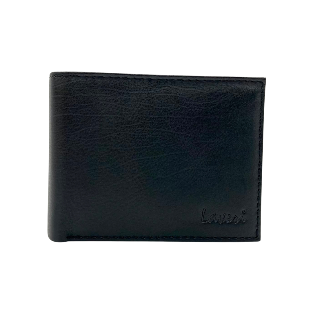 Mens Genuine Leather Mens wallet Leather Lined Bi fold Wallet For Men # 1013
