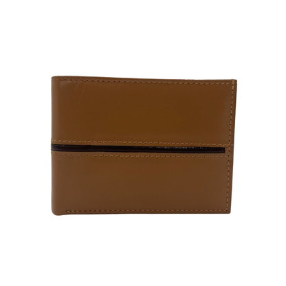 Classic Men's Waterproof Bifold Leather Wallet with Flip ID Window #1728