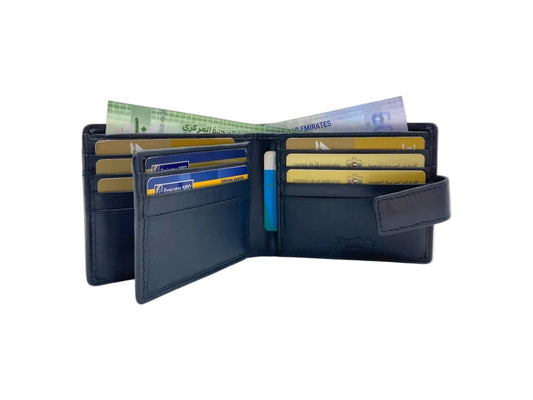VacaPelle 12-14 Card Billfold Genuine Leather Wallet # 4094NL