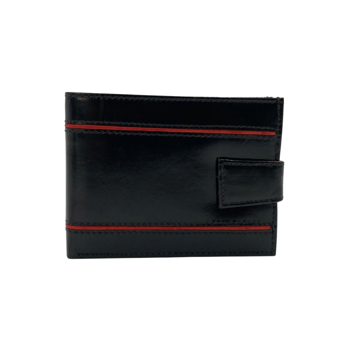 Classic Men's Waterproof Bifold Leather Wallet with Flip ID Window # 892L (D.L.)