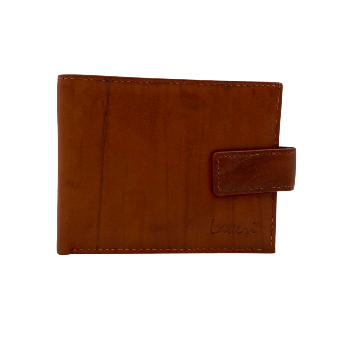 Mens Genuine Leather Mens wallet Leather Lined Bi fold Wallet For Men # 1261L