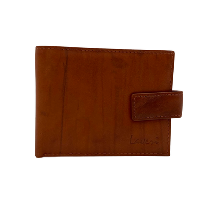 Mens Genuine Leather Mens wallet Leather Lined Bi fold Wallet For Men # 1261L