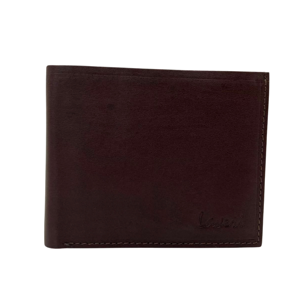 Mens Genuine Leather Mens wallet Leather Lined Bi fold Wallet For Men # 797A