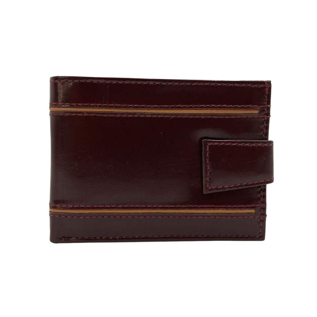 Classic Men's Waterproof Bifold Leather Wallet with Flip ID Window #1728L (D.L.)