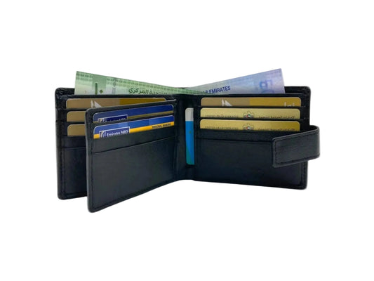 VacaPelle 12-14 Card Billfold Genuine Leather Wallet # 4094NL