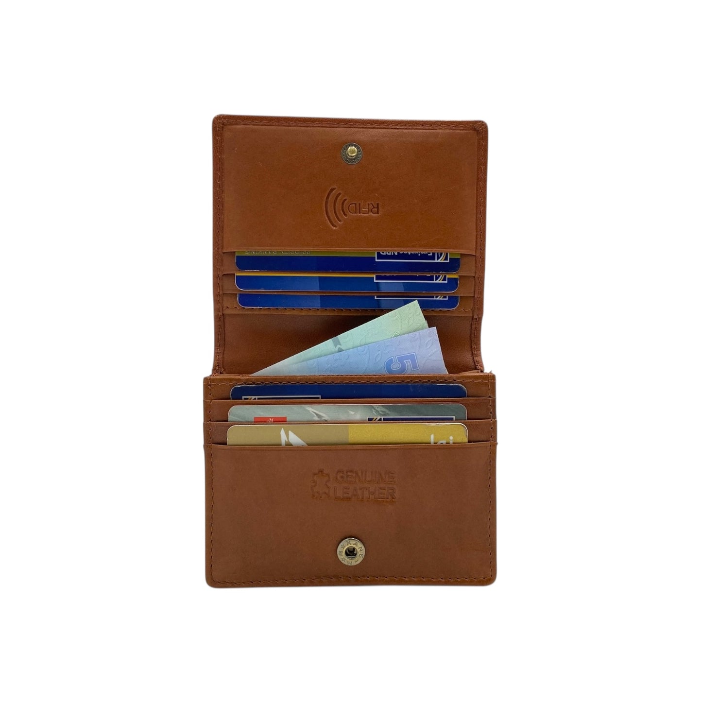 Italian Leather RFID Business Card Holder # 1736BD