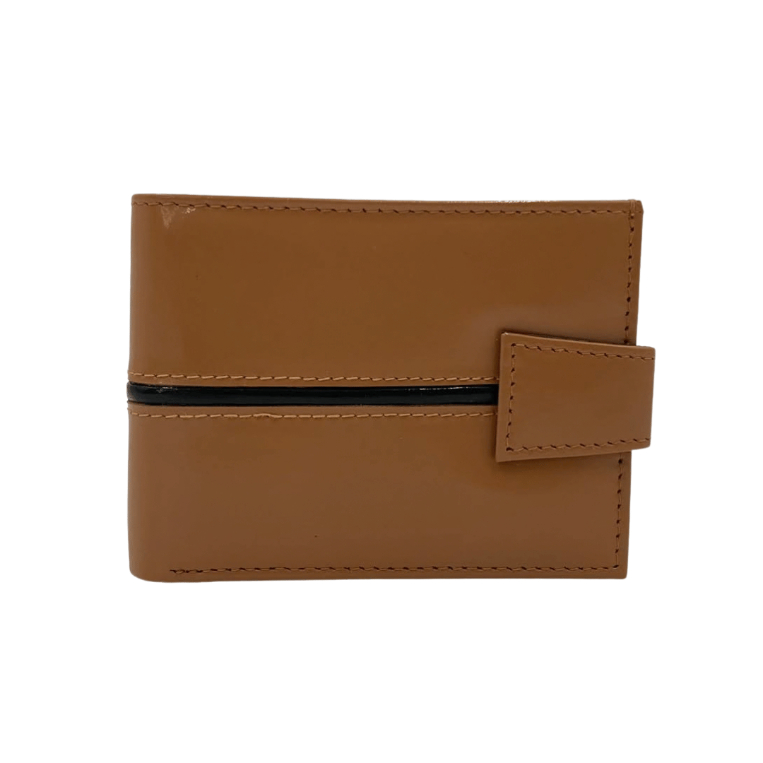 Classic Men's Waterproof Bifold Leather Wallet with Flip ID Window # 892L (C.L.)