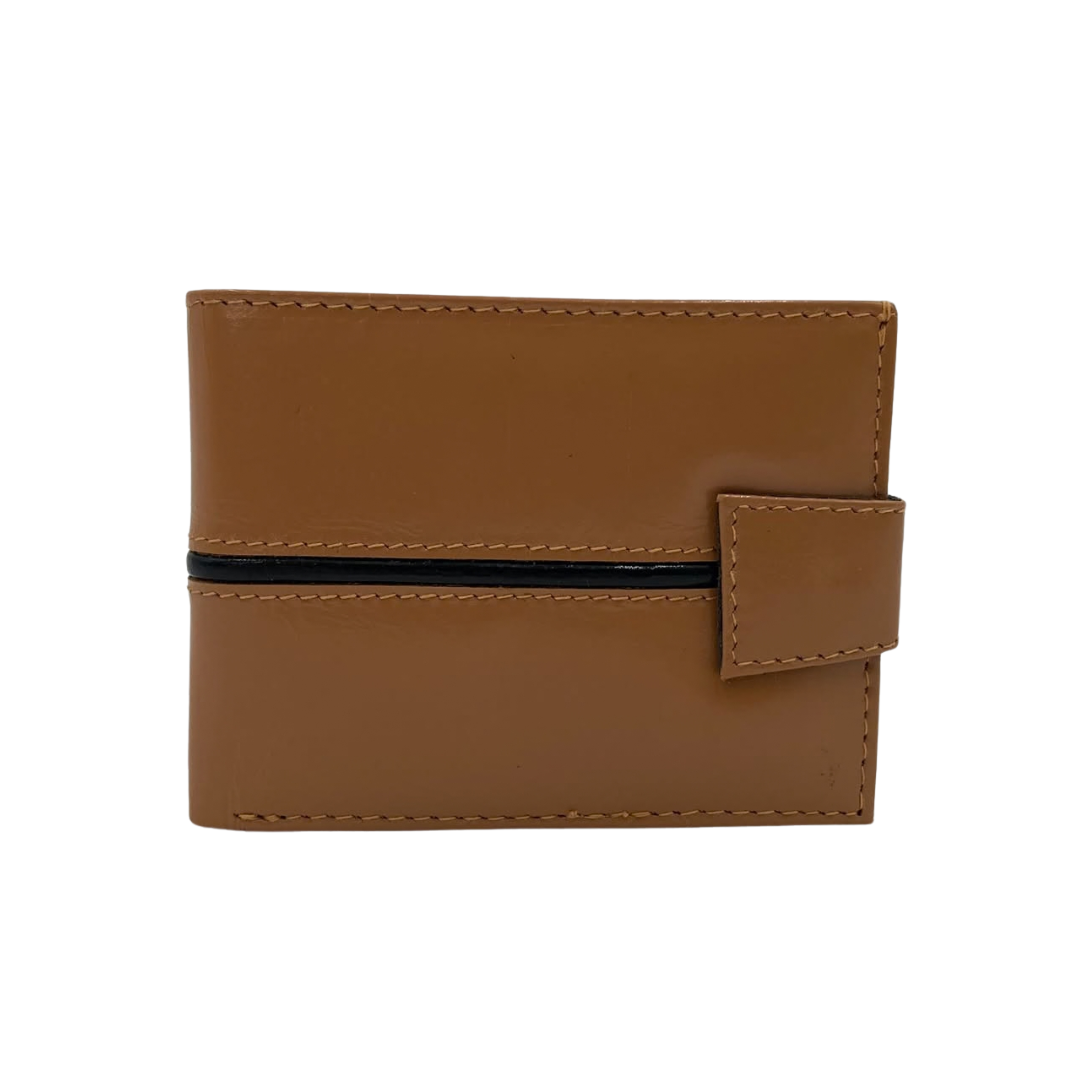 Classic Men's Waterproof Bifold Leather Wallet with Flip ID Window #1729 L (C.L.)