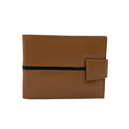 Classic Men's Waterproof Bifold Leather Wallet with Flip ID Window #1729 L (C.L.)