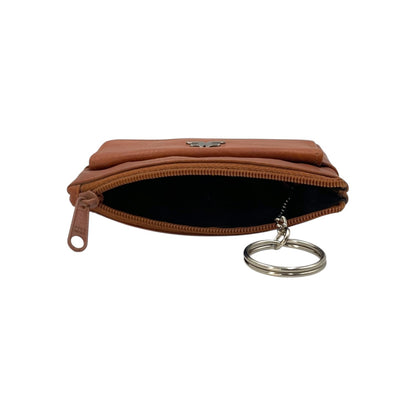 Slim Travel Top Zipper Cards, Cash, Coins & Key Wallet RFID # 1372