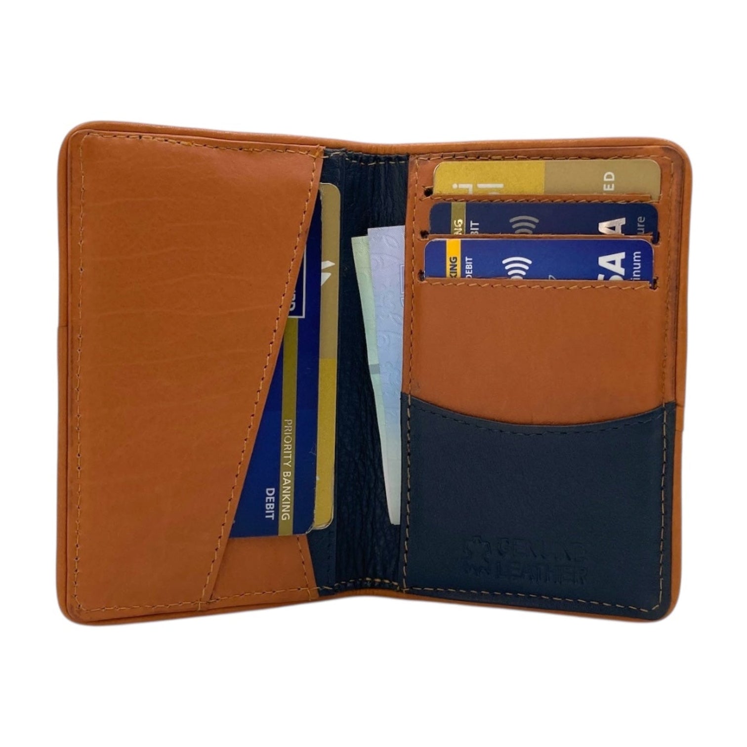 Credit Cardholder & Compact Wallet # LV - 01 – Laveri Leather Store