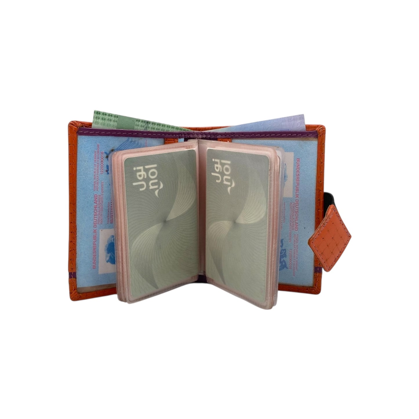 Compact Multiple Cards  & Cash Wallet # 1865NM [EL.LOOP]