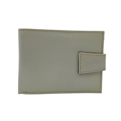 Classic Men's Waterproof Bifold Leather Wallet with Flip ID Window #1728L