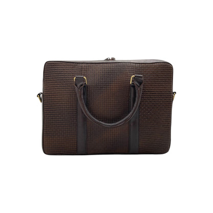 Ultra Light Slim Classic Leather Laptop Bag # 2857