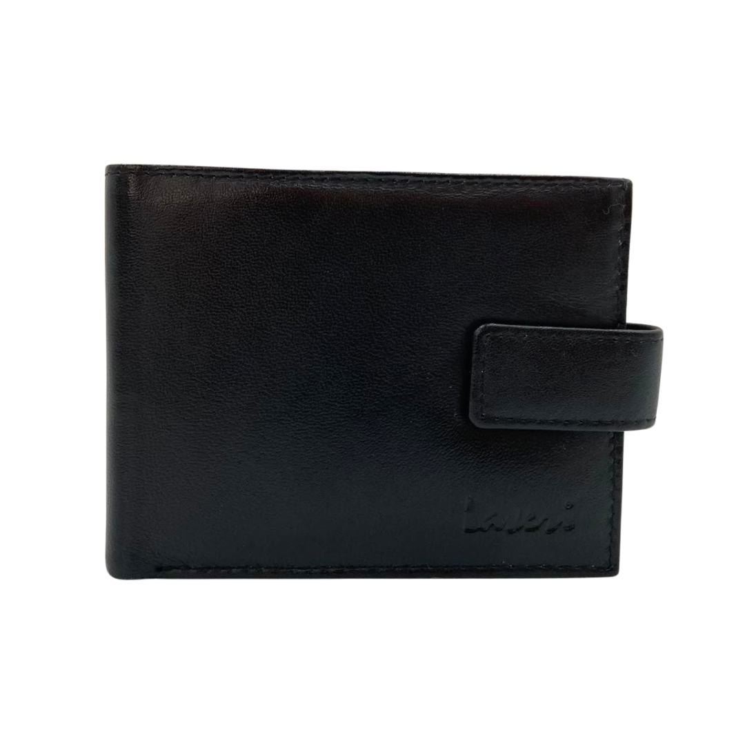 Mens Genuine Leather Mens wallet Leather Lined Bi fold Wallet For Men # 1261L