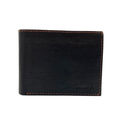 Mens Genuine Leather Mens wallet Leather Lined Bi fold Wallet For Men # 1426