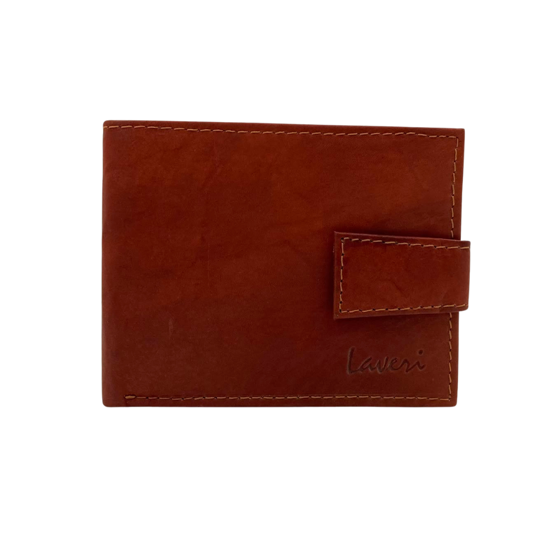 Mens Genuine Leather Mens wallet Leather Lined Bi fold Wallet For Men # 1326L