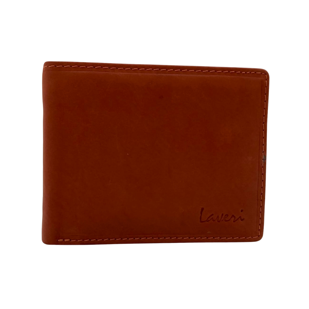 Mens Genuine Leather Mens wallet Leather Lined Bi fold Wallet For Men # 4021C
