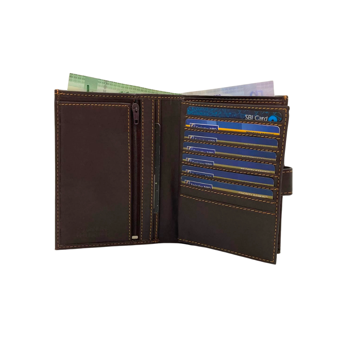 Standing Mens Collection Bi-Fold Wallet # 1228L
