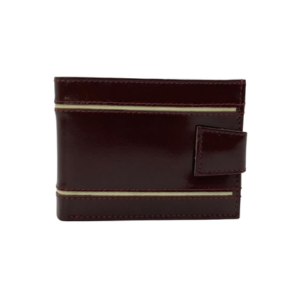 Classic Men's Waterproof Bifold Leather Wallet with Flip ID Window #1729 L (D.L.)