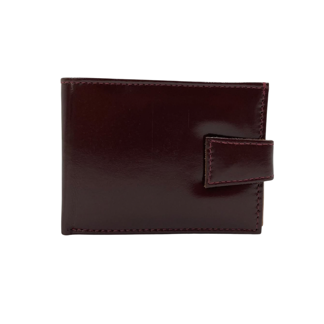 Classic Men's Waterproof Bifold Leather Wallet with Flip ID Window #1728L