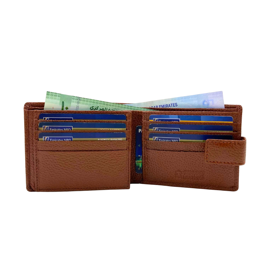Pebble Texture 8 Card Billfold Wallet # 1001L