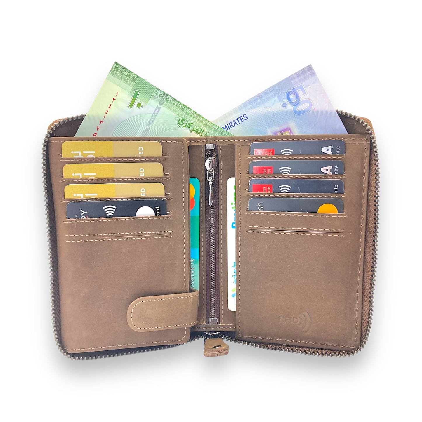 VIP Vintage Men's Fullzip Wallet # RFID 618Z