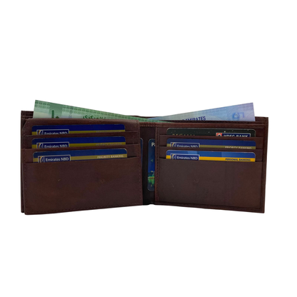 Antq, Smooth Leather Wallet With Inside Leather Lining  # 1699