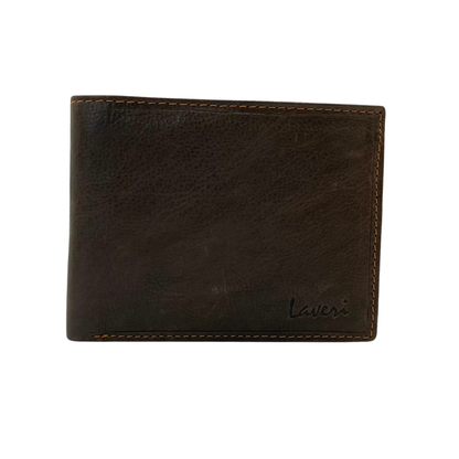 Mens Genuine Leather Mens wallet Leather Lined Bi fold Wallet For Men # 1357