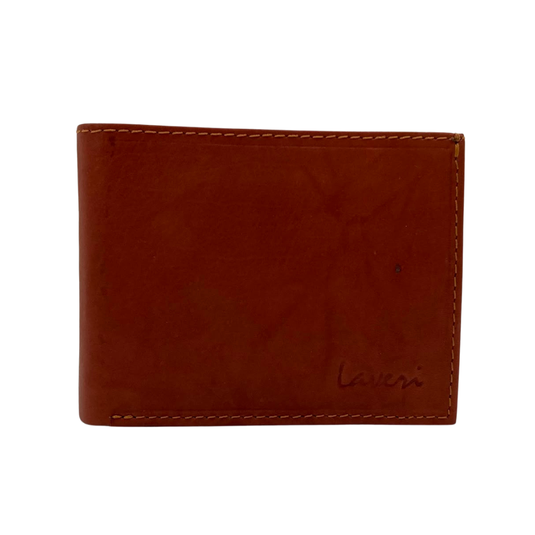 Mens Genuine Leather Mens wallet Leather Lined Bi fold Wallet For Men # 1426