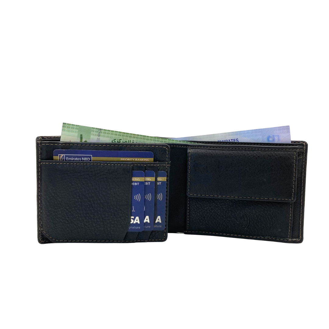 Shield Collection Bi-Fold RFID Wallet # 4405C