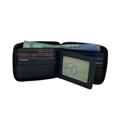 Fullzip leather mens Wallet #4094NZ