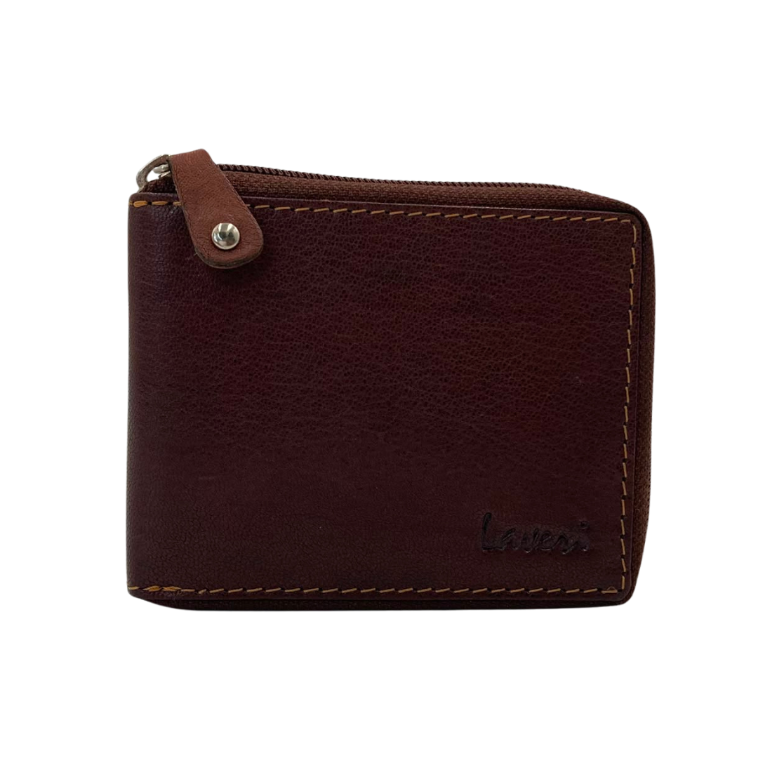 Fullzip leather mens Wallet #983CZ
