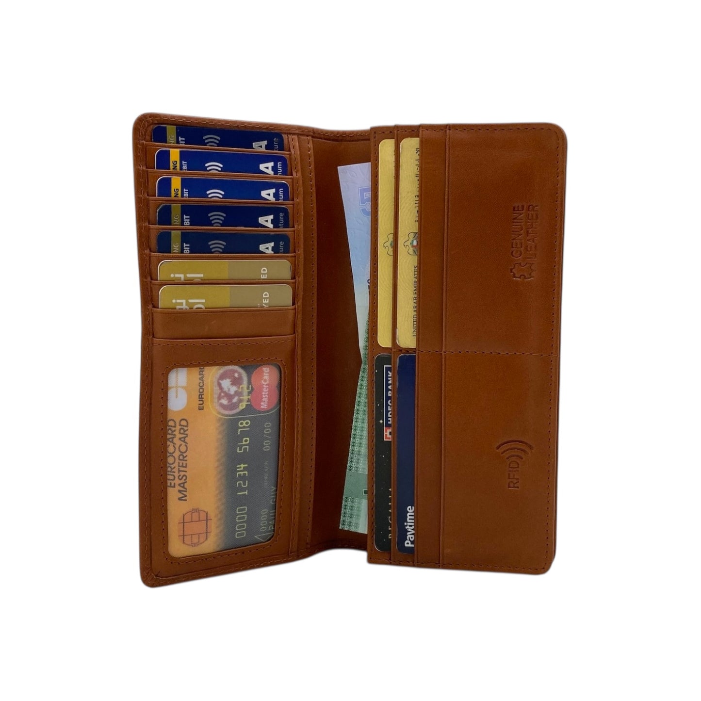 Italian Leather RFID Wallet  #  1936N