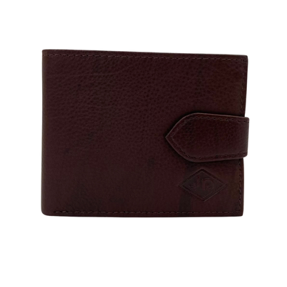 Mens Genuine Leather Mens wallet Leather Lined Bi fold Wallet For Men # JD 2007