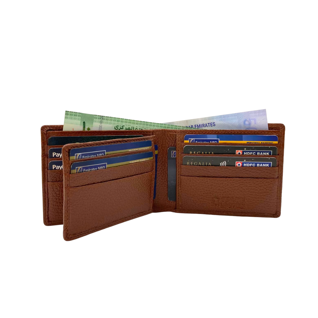 Pebble Texture 8 Card Billfold Wallet # 4094N