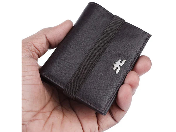 Slim Bifold Inside Button Card & Cash Wallet # RFID 1977EL