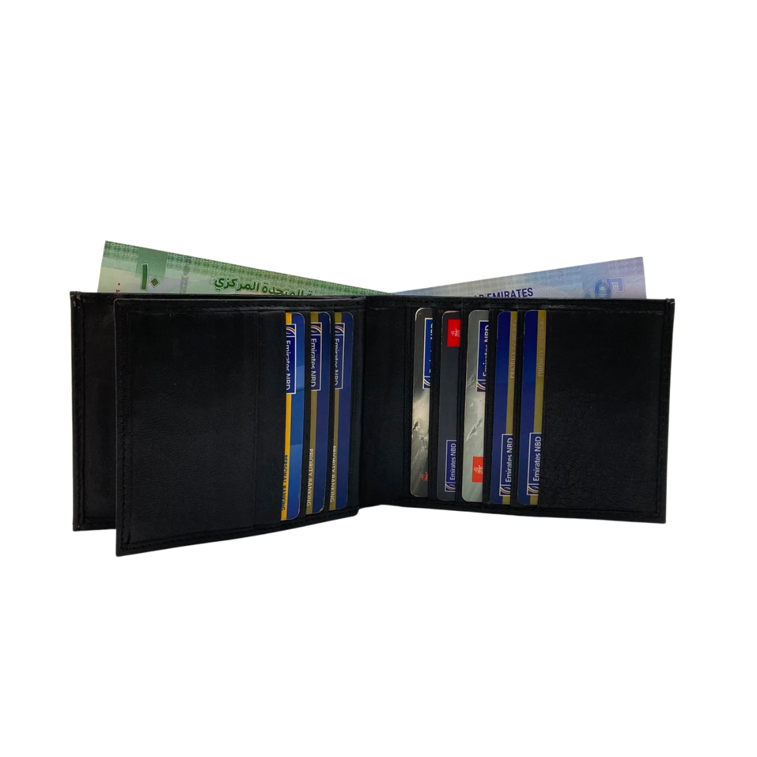Antq, Smooth Leather Wallet With Inside Leather Lining # 1888