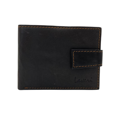 Mens Genuine Leather Mens wallet Leather Lined Bi fold Wallet For Men # 1326L
